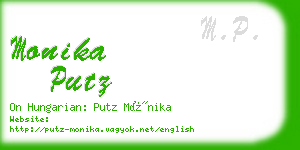 monika putz business card